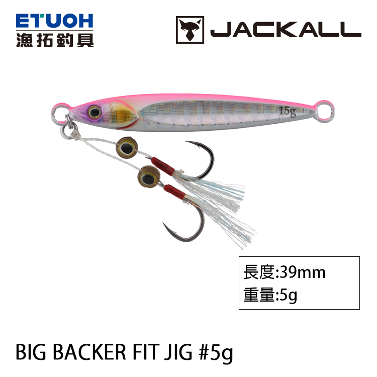 JACKALL BIG BACKER FIT JIG 5g [微型鐵板]